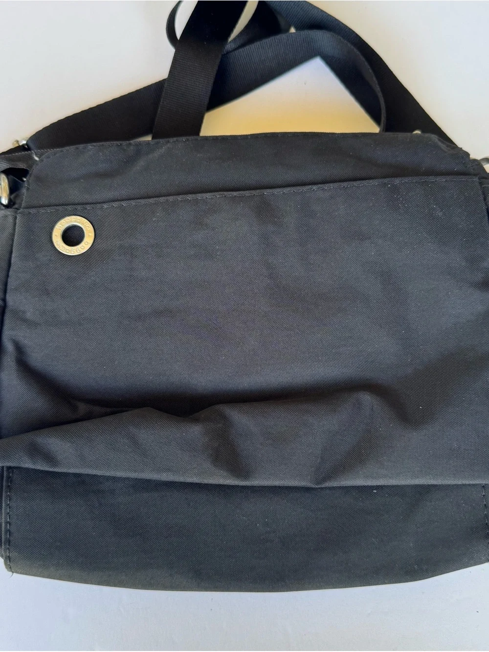 Baggallini Calais Black Nylon Crossbody Bag